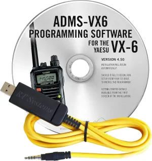 Yaesu VX-6R USB PC Cable & Programming Software